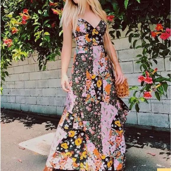 Lulus Incense and Peppermints Black Floral Dress Size small - Picture 1 of 7